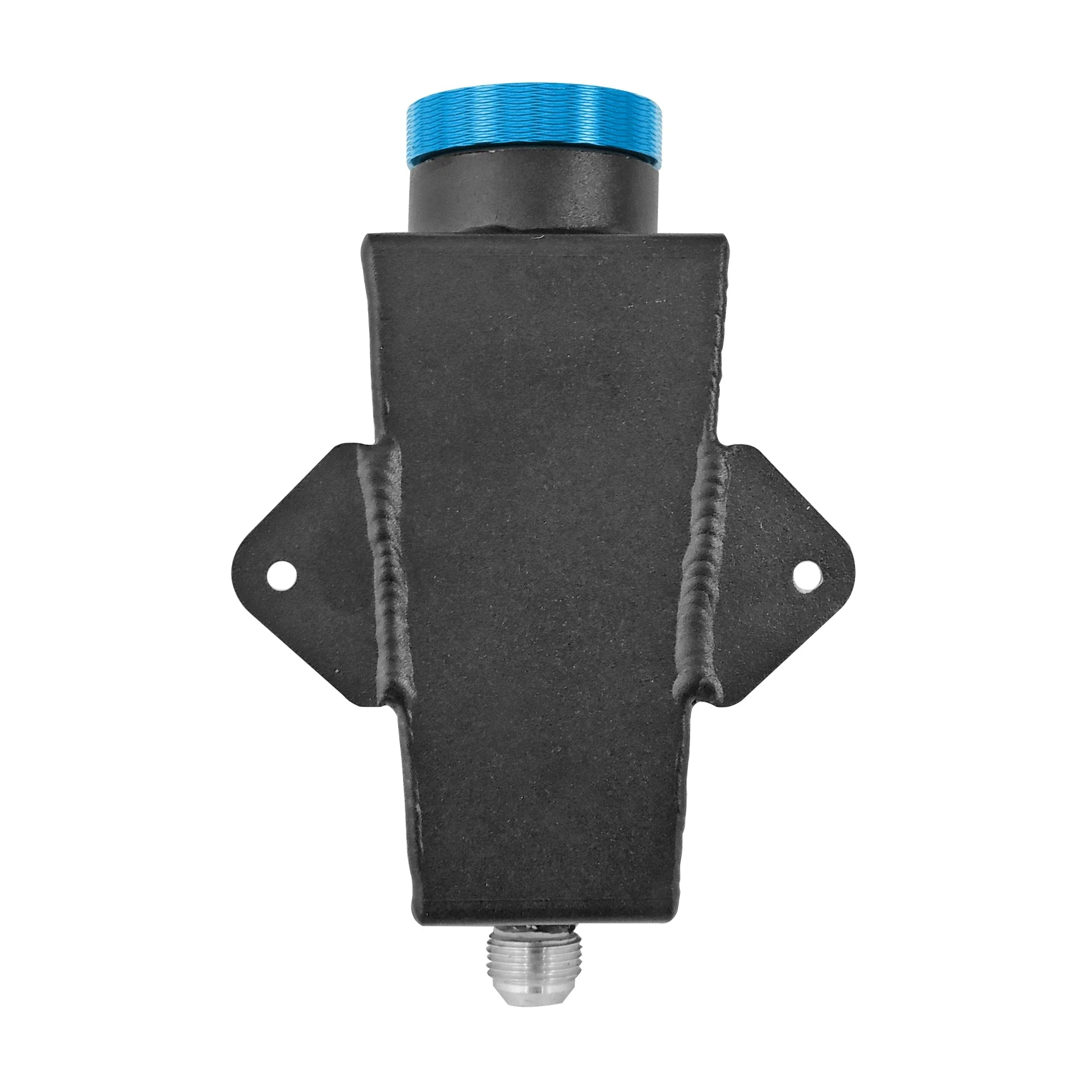 SPA TURBO Lightweight Late Model Radiator - Double Pass - 26.8" x 19.6" + Remote Fill Tank - Blue Cap - Image 3