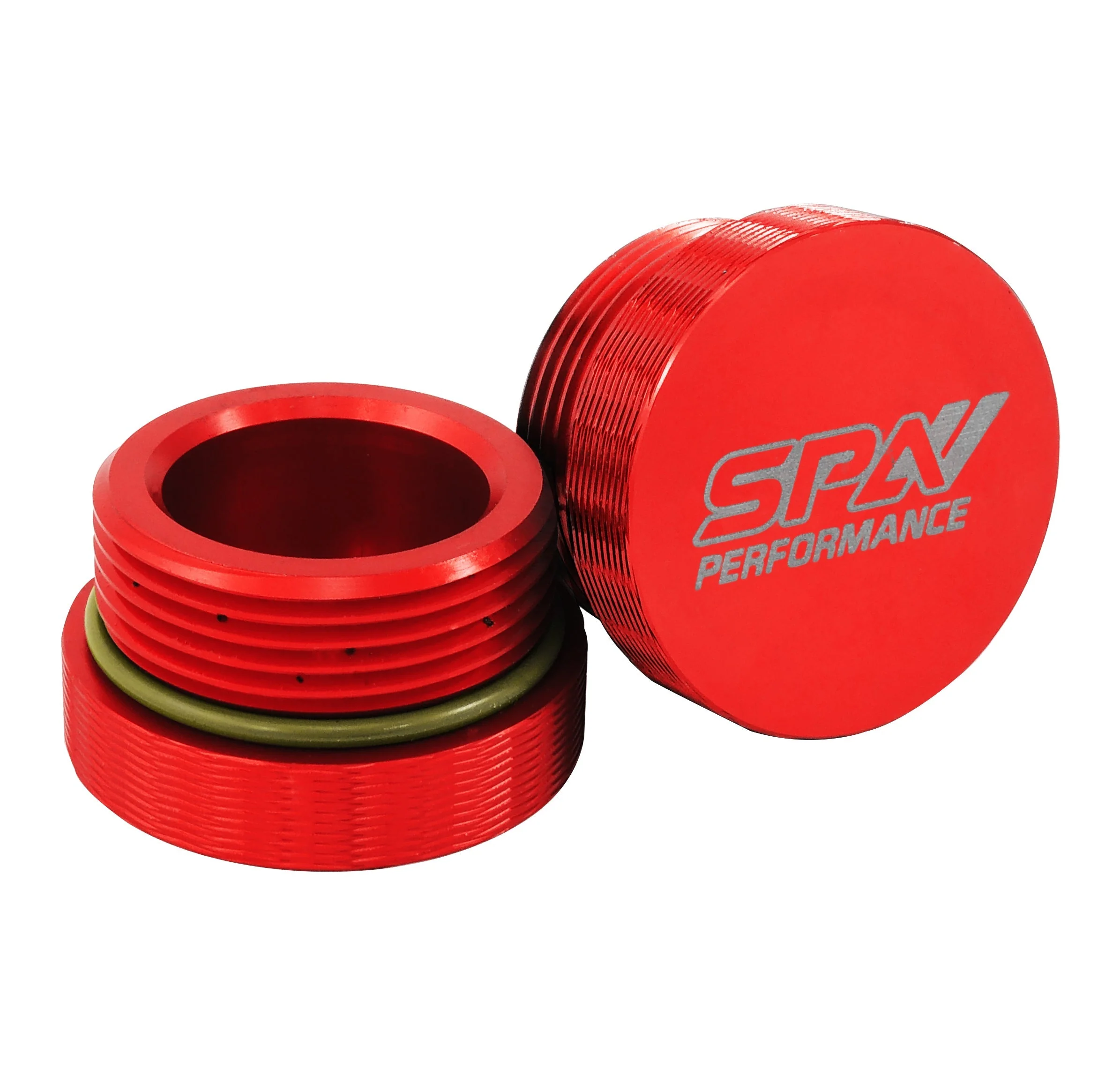 SPA TURBO Lightweight Late Model Radiator - Double Pass - 26.8" x 19.6" + Remote Fill Tank - Red Cap - Image 3