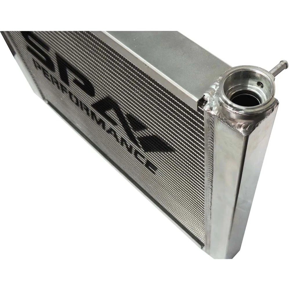 SPA TURBO Lightweight Late Model Radiator - Double Pass - 26.8" x 19.6" + Remote Fill Tank - Red Cap - Image 8