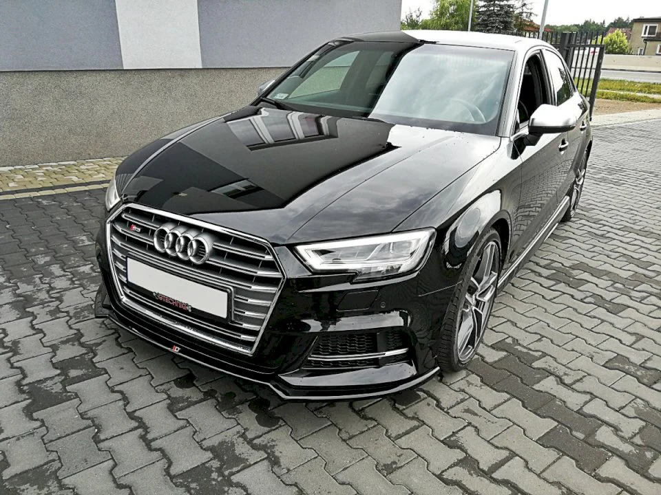 Maxton Design Audi A3 S-Line & S3 Front Bumper Splitter / Spoiler V2 (Facelift)
