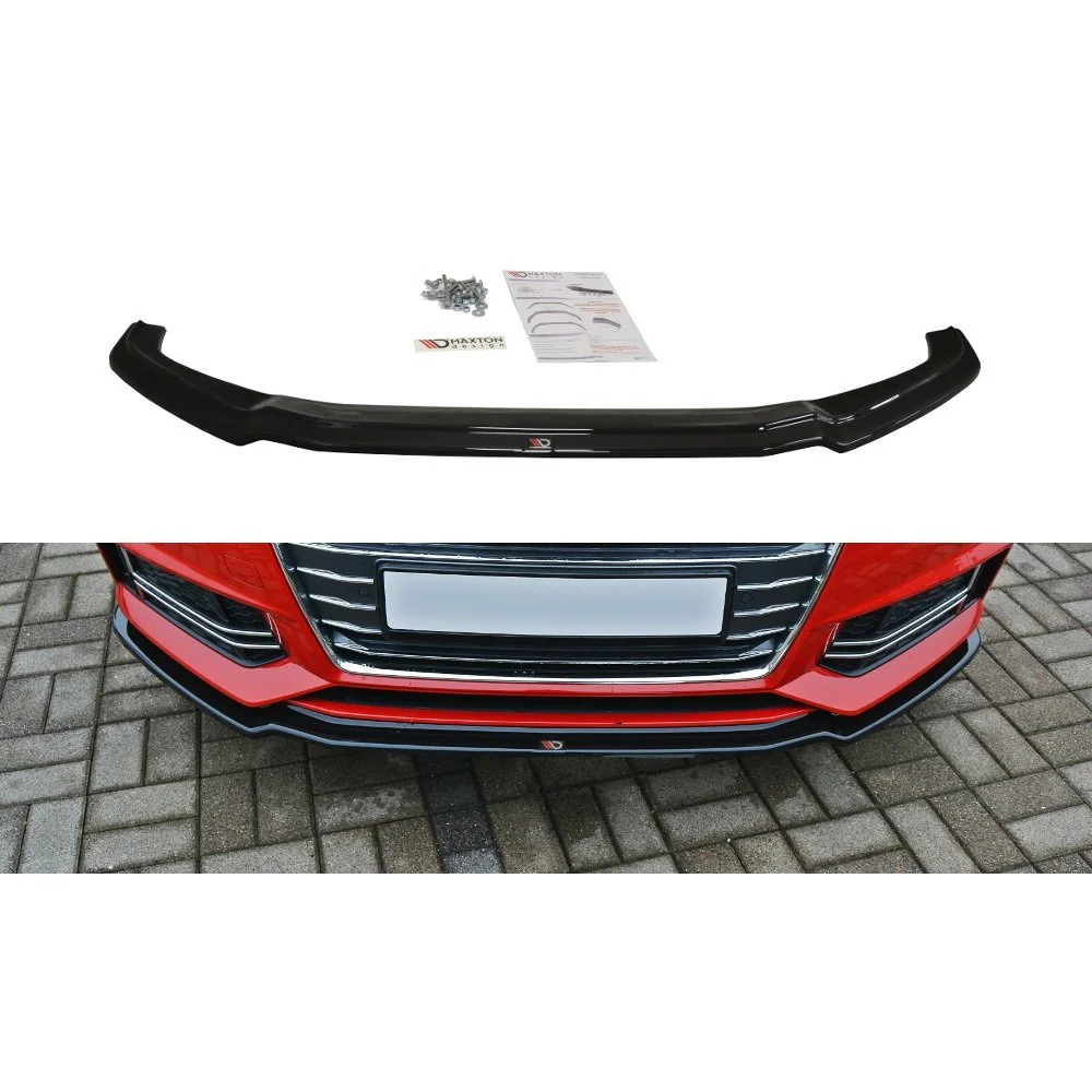 Maxton Design Front Splitter V.1 AUDI A4 B9 S-LINE (2017 - UP)