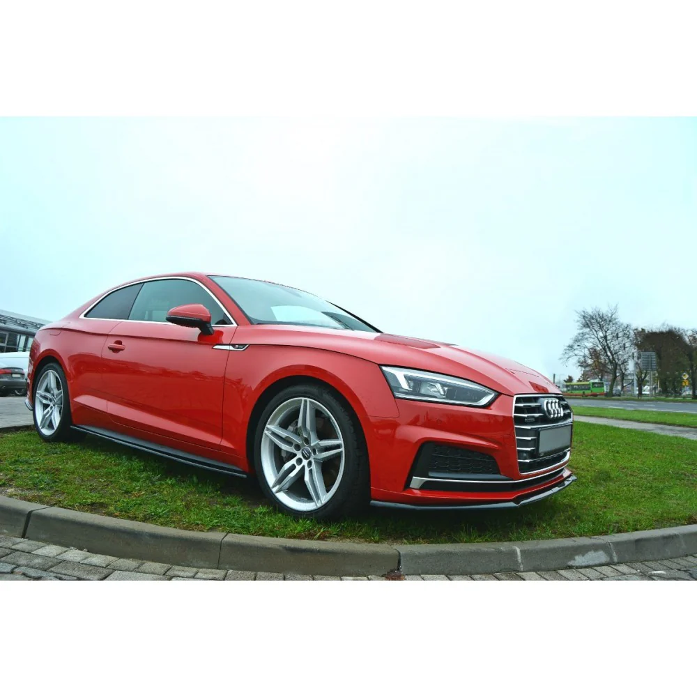 Maxton Design Front Splitter V.2 AUDI A4 B9 S-LINE (2017 - UP) Textured - Image 3