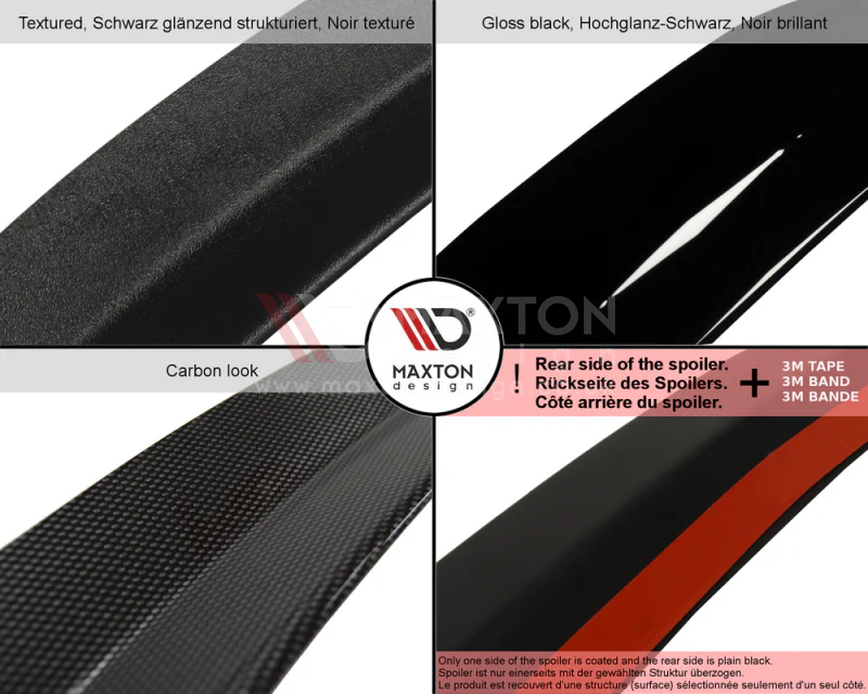 Maxton Design MK6 GTI Rear Spoiler Extension - Image 5