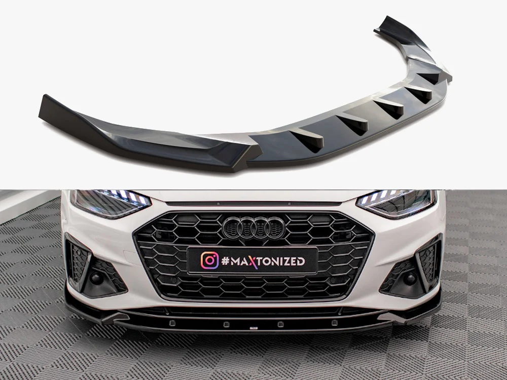 Maxton Design Side Front Splitter V1 - Audi B9 S4 / A4 S-Line (Facelift)
