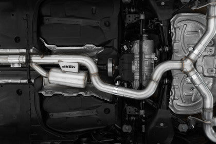 MBRP Volkswagen Golf R MK8 3" Cat-Back Quad Split Rear w/ Carbon Fiber Tips Valve Delete Exhaust - Image 2