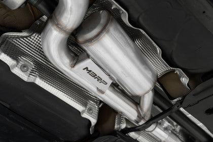 MBRP Volkswagen Golf R MK8 3" Cat-Back Quad Split Rear w/ Carbon Fiber Tips Valve Delete Exhaust - Image 4
