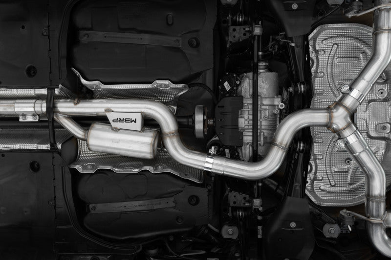 MBRP Volkswagen Golf R MK8 3" Cat-Back Quad Split Rear Valve Delete Exhaust - Image 2