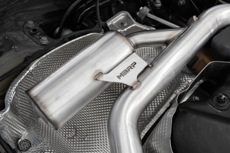MBRP 2022 VW Golf GTI MK8 T304 SS 3in Cat-Back Exhaust 2.5in Dual Split Rear w/ Carbon Fiber Tips - Image 3