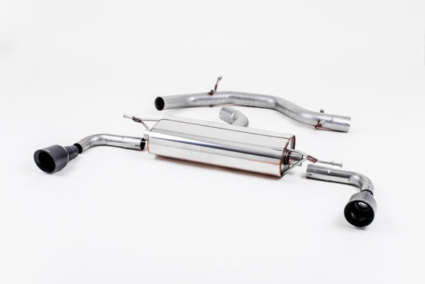 Milltek VW MK6 GTI Cat-back Exhaust System (Non-Resonated) w/ 100mm GT100 Black Tips