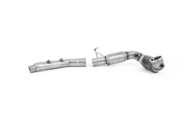 Milltek VW MK8 GTI Large Bore Downpipe and Hi-Flow Sports Race Cat (OE OPF/GPF)