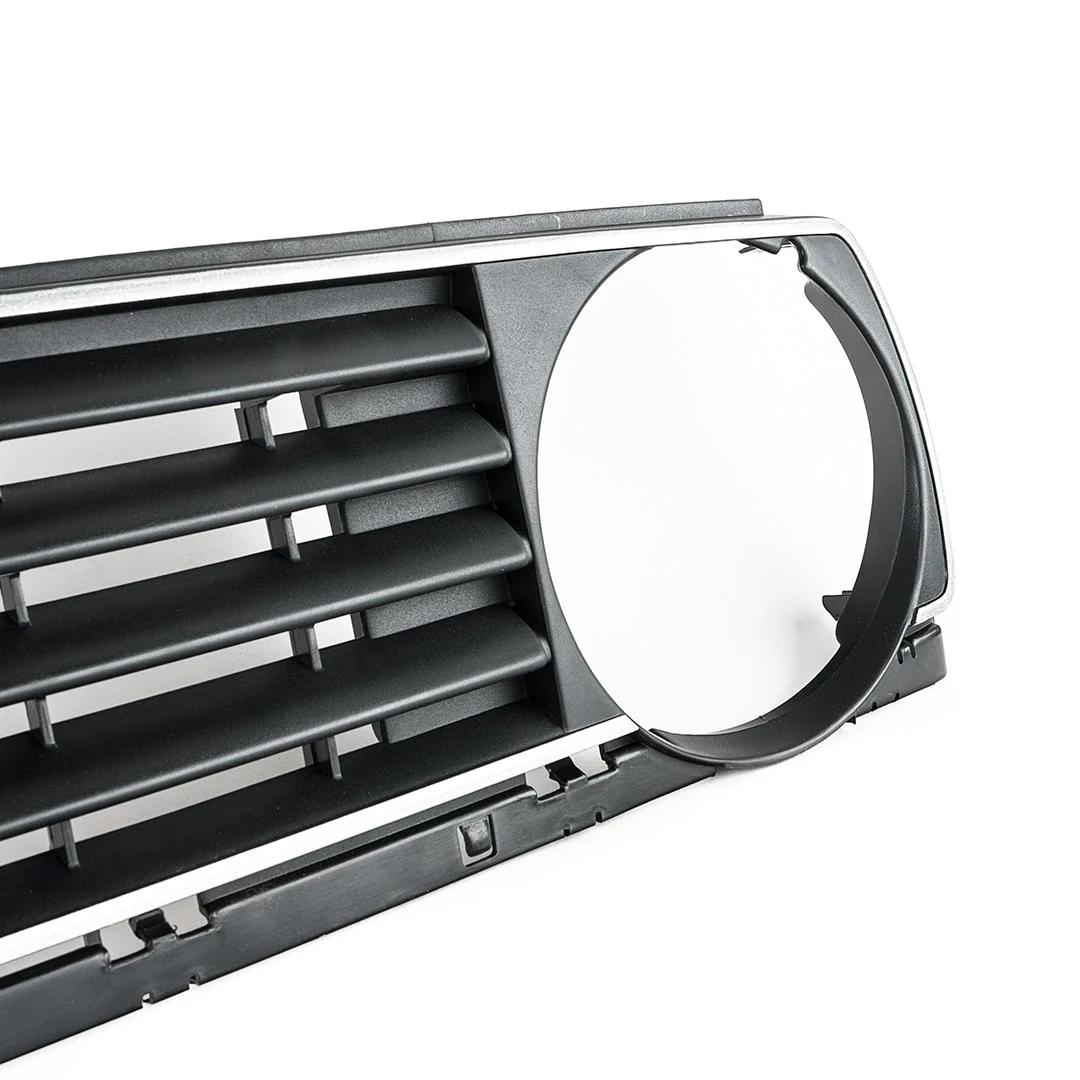 MK2 5-Slat Single-Round Badgeless Grille - Silver Stripe - Image 2