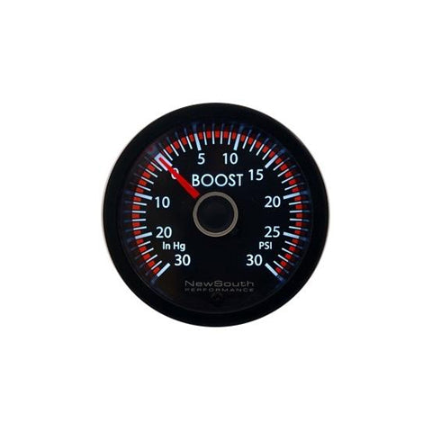 NewSouth MK6 Boost Gauge (White/Red)