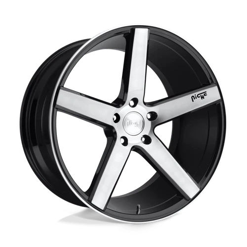 Niche M124 MILAN 18X8 5X4.5 ET40 GLOSS BLACK BRUSHED