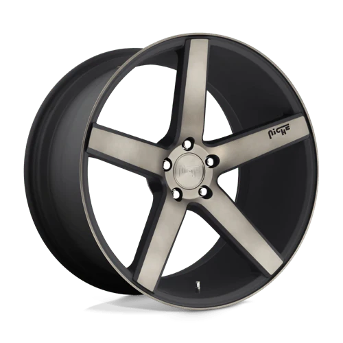 Niche M134 MILAN 20X8.5 5X4.5 ET35 MATTE BLACK MACHINED W/ DOUBLE DARK TINT