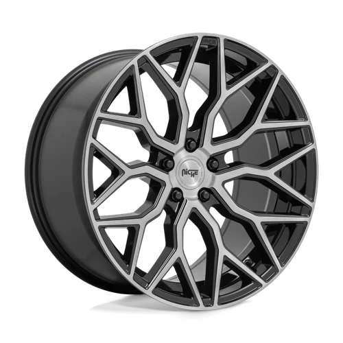 Niche M262 MAZZANTI 20X9 5X4.5 ET35 GLOSS BLACK BRUSHED FACE