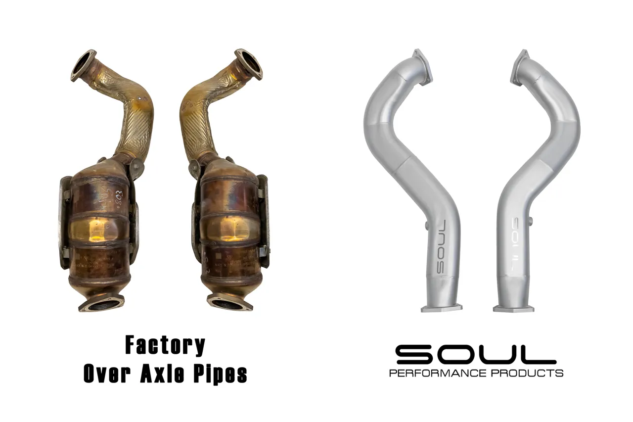 Soul Performance Porsche 718 GT4 RS / Spyder RS SOUL Competition Over Axle Pipes (Heat Shielded) - Image 4