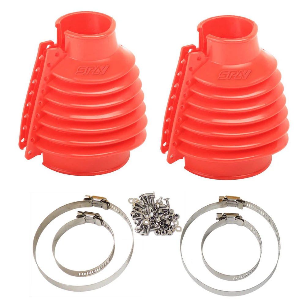 SPA TURBO Rear Swing Axle Boots Pair VW BUG/Beetle/Buggy/Baja - Red