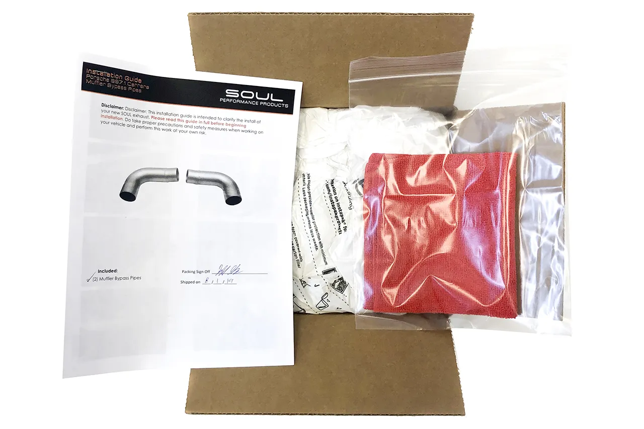 Soul Performance Porsche 997.1 Carrera Muffler Bypass Pipes - Image 10