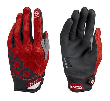 Sparco Competition Gloves Meca 3 - Red - Size 10 (Medium)