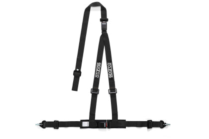 Sparco Seat Harness/Belt - 2 Inch 3pt Double Release - Black