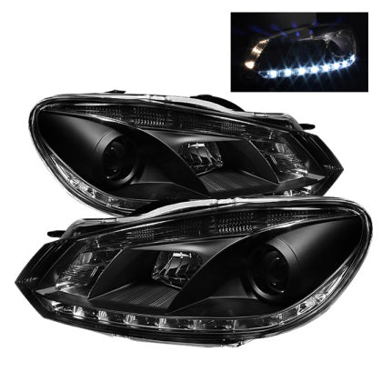 Spyder LED Projector Headlights - MK6 Golf/GTI/R (2010-2013)