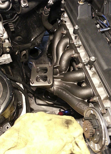 Toyota Supra Soarer Lexus IS300 GS 2JZ-GE T4 Twin Scroll Flow Top Mount Turbo Manifold - 44mm Vband Wastegate Flange - PRE-SALE - Image 6
