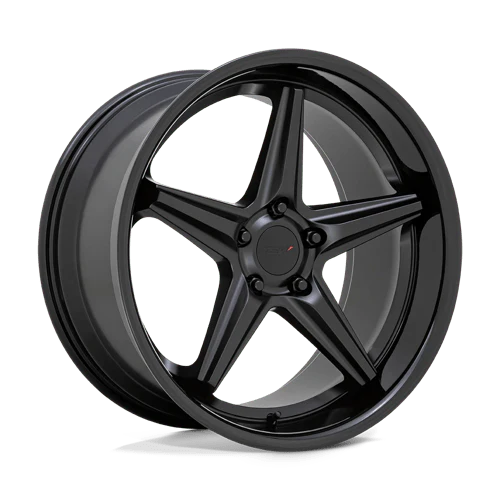 TSW LAUNCH 20X8.5 5X115 ET20 MATTE BLACK W/ GLOSS BLACK LIP