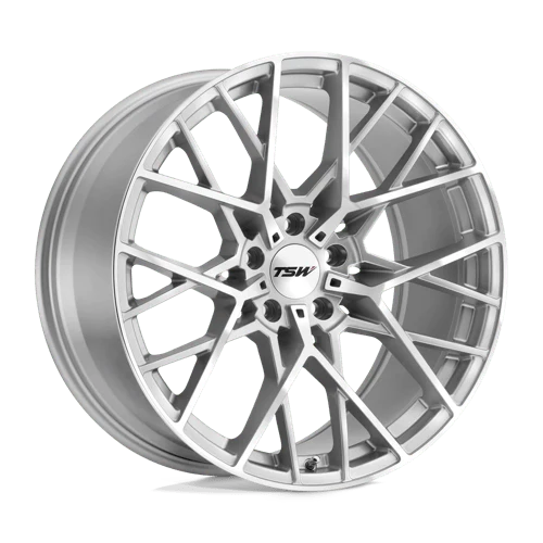 TSW SEBRING 19X9.5 5X120 ET20 SILVER W/  MIRROR CUT FACE