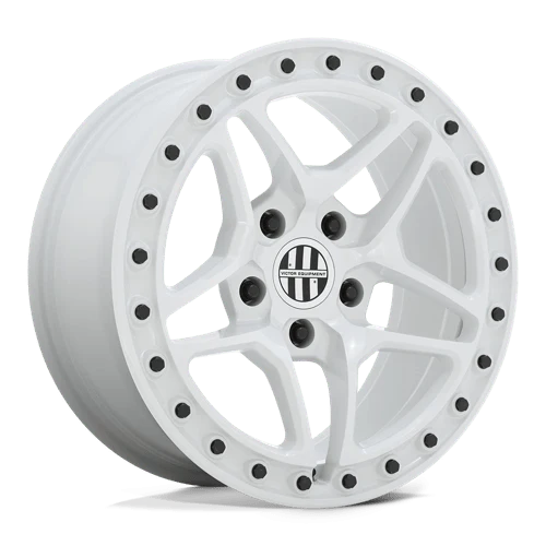 Victor Equipment BERG 18X8 5X130 ET20 GLOSS WHITE W/ BLACK BOLTS