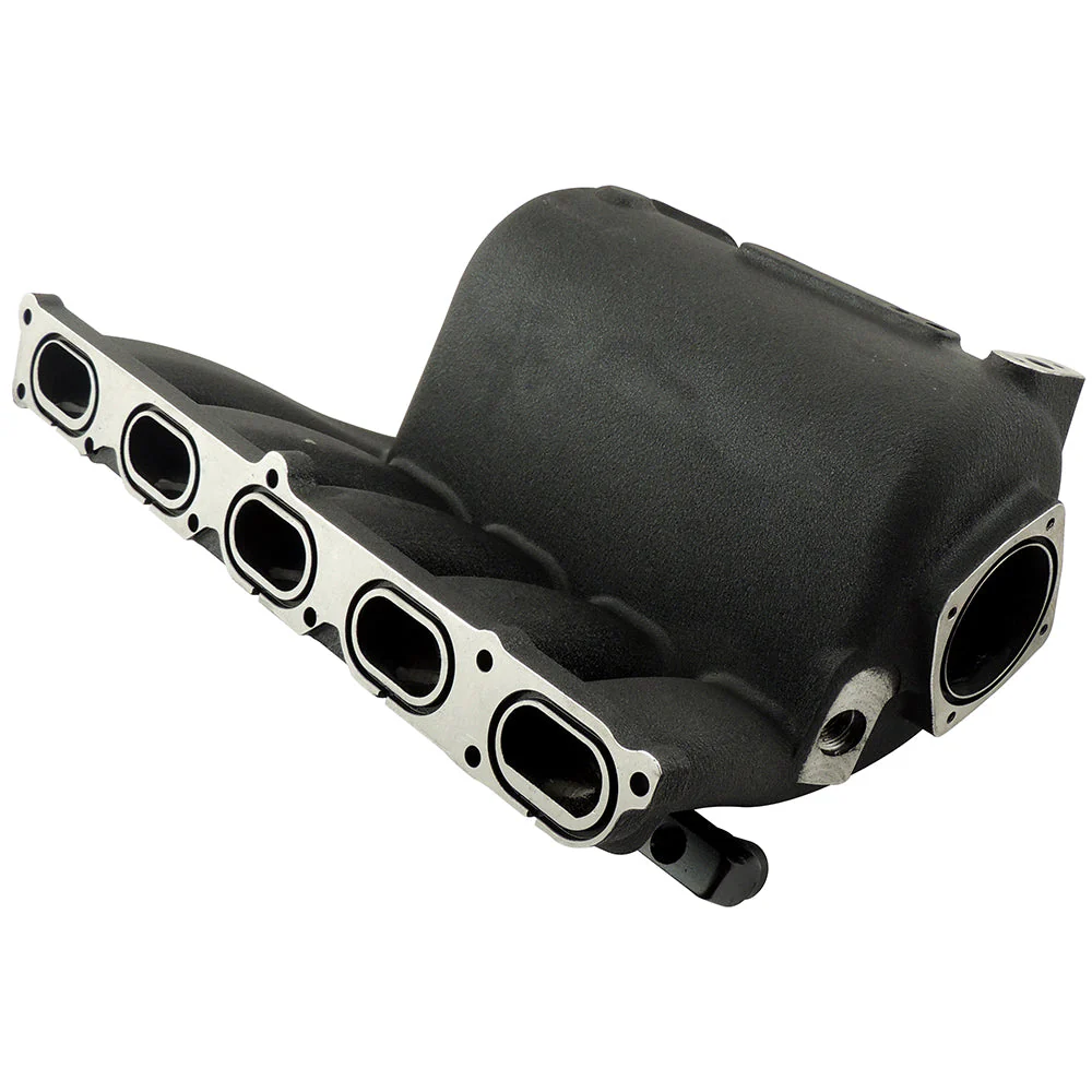 VW 2.5L 5 CYLINDER 20V 07K CAST ALUMINUM INTAKE MANIFOLD - WITH FUEL RAIL - BLACK - PRE SALE - Image 3