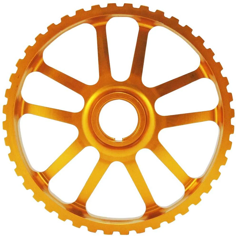 VW 74-98 8V Y series lightweight fixed cam pulley / intermediate shaft - Gold - Image 2