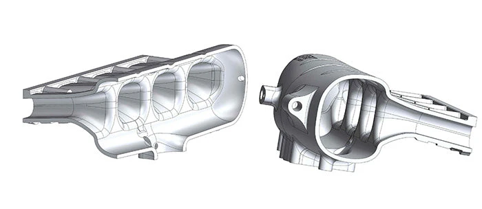 VW AUDI 2.0T FSI / 2.0 TSI aluminum intake manifold - Black - NEW VERSION - Image 11