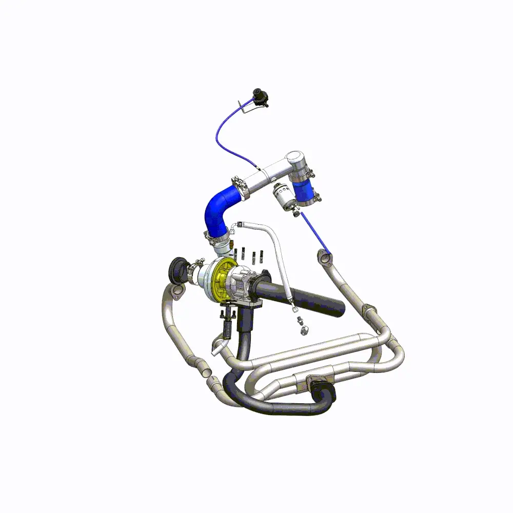 VW Beetle/Bug turbo kit for single carburetor for T2 turbochargers - Without turbo - Image 2