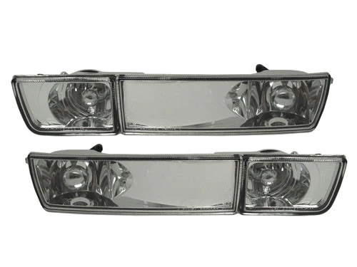 VW Golf 3 Front Bumper Lights W / Fog - Chrome