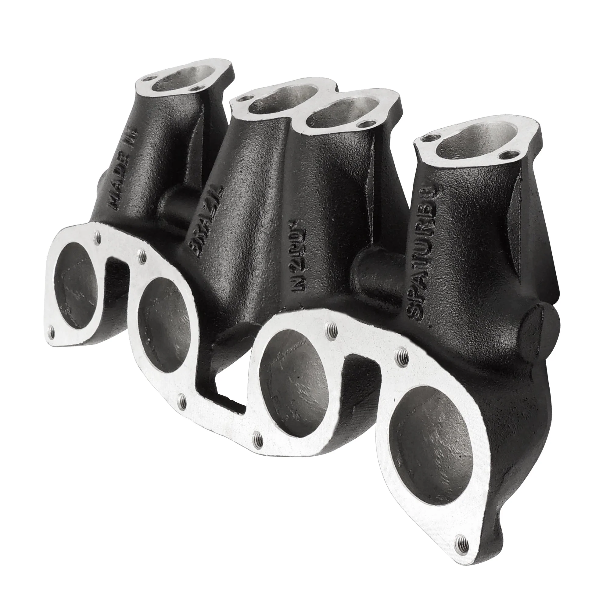 VW MKI MKII GTI 1.8L 2.0L 8v SOHC dual downdraft intake manifold - Black + 0-30 PSI Fuel pressure regulator + Bracket - Image 4