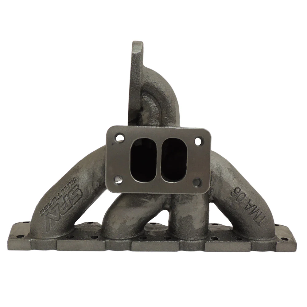 VW MKIV GTI T3 Twin Scroll Top Mount Flange Turbocharger Exhaust Manifold + Cast Aluminum Intake Manifold - Image 11