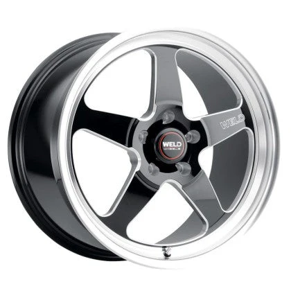 Weld Racing S155 Ventura Drag 17x10 / 5x112 BP / ET40 / 7.1in BS / 78.1 CB Wheel - Gloss Black Milled
