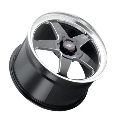 Weld Racing S155 Ventura Drag 18x8 / 5x120 BP / ET15 / 5.1in BS / 78.1 CB Wheel - Gloss Black Milled - Image 2