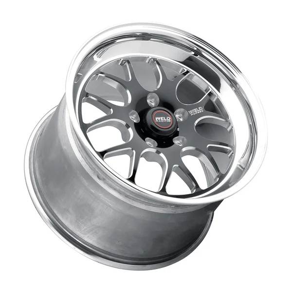 Weld Racing S77 17x10 / 5x120 BP / ET43 / 7.2in BS - Black Center with Polished Shell - Image 3
