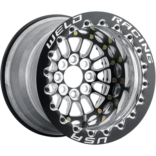 Weld Racing Tuner Import 13x10 / 4x100 BP / ET-13 / 5in BS Wheel - Black Single Beadlock