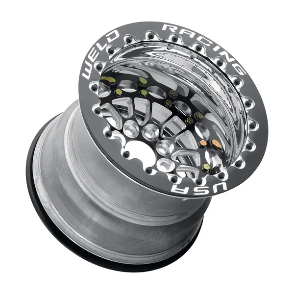 Weld Racing Tuner Import 13x10 / 4x100 BP / ET-13 / 5in BS Wheel - Black Single Beadlock - Image 3